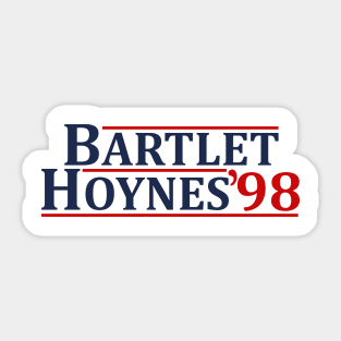 Bartlet and Hoynes 1998 Sticker